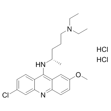 d-Atabrine dihydrochloride  Chemical Structure