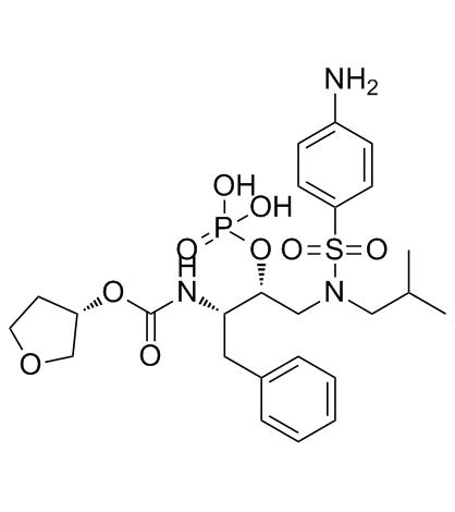 Fosamprenavir (Amprenavir phosphate) Chemische Struktur