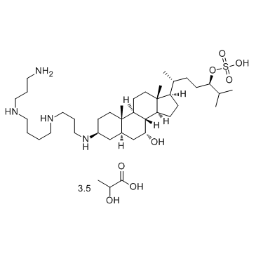 MSI-1436 lactate (Trodusquemine lactate) 化学構造