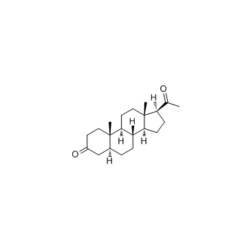 5a-Pregnane-3,20-dione 化学構造