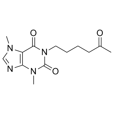 Pentoxifylline (BL-191) Chemische Struktur