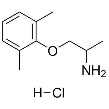 Mexiletine hydrochloride (KOE-1173 (hydrochloride)) Chemical Structure