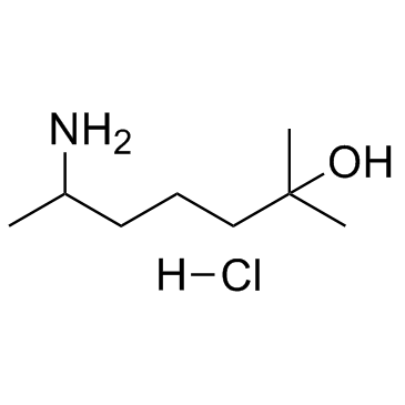 Heptaminol hydrochloride (RP-2831 hydrochloride) Chemical Structure