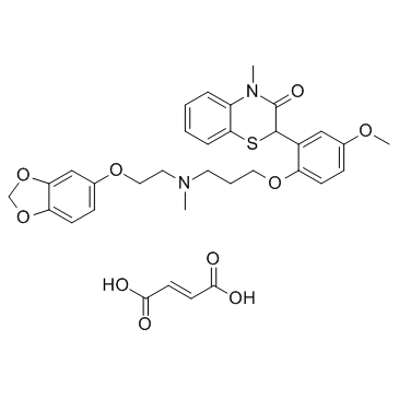 Semotiadil recemate fumarate Chemische Struktur