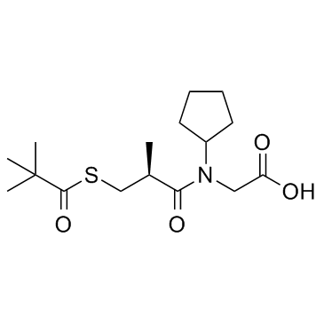 Pivalopril (Pivopril) 化学構造