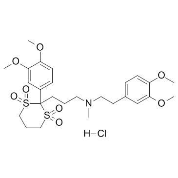 Tiapamil hydrochloride (Ro 11-1781)  Chemical Structure