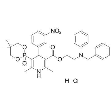 Efonidipine hydrochloride (NZ-105 hydrochloride) 化学構造