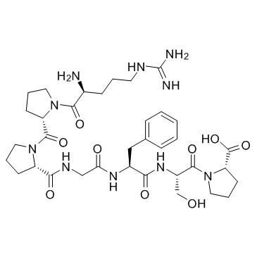 Bradykinin 1-7(Bradykinin Fragment 1-​7)  Chemical Structure