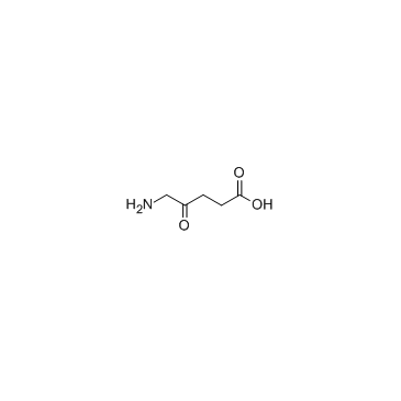 5-Amino-4-oxopentanoic acid Chemische Struktur