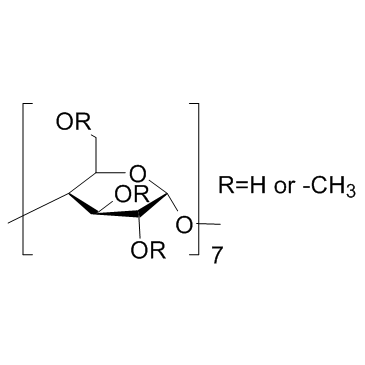 Methyl-β-cyclodextrin (Methyl-beta-cyclodextrin) 化学構造