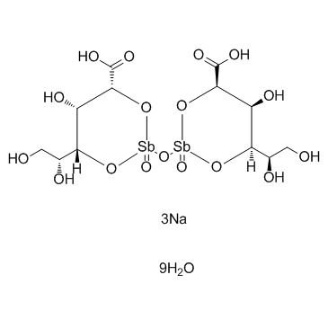 Stibogluconate sodium (Sodium stibogluconate) Chemische Struktur