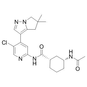 AZD4573 Chemische Struktur