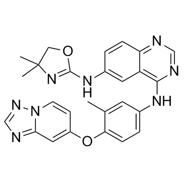 Tucatinib (Irbinitinib) 化学構造