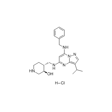 Samuraciclib hydrochloride (ICEC0942 hydrochloride) Chemical Structure