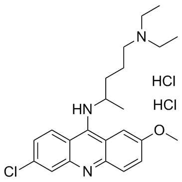 Quinacrine dihydrochloride (Mepacrine dihydrochloride) Chemical Structure