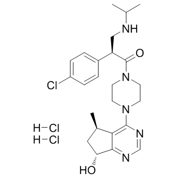 Ipatasertib dihydrochloride (GDC-0068 (dihydrochloride))  Chemical Structure