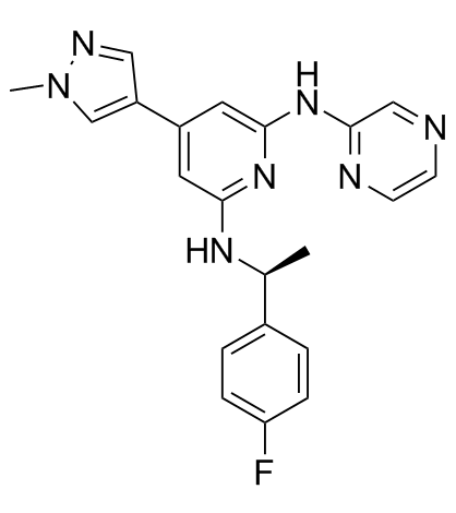 Ilginatinib (NS-018) 化学構造