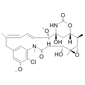 Maytansinol (Ansamitocin P-0) 化学構造