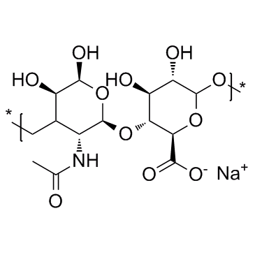 Hyaluronic acid sodium salt (Sodium hyaluronate) Chemical Structure