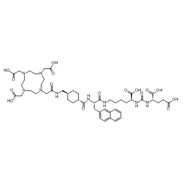 Vipivotide tetraxetan (PSMA-617) التركيب الكيميائي