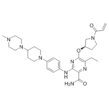 Naquotinib (ASP8273) Chemische Struktur