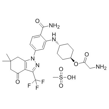SNX-5422 Mesylate (PF-04929113 (Mesylate)) 化学構造