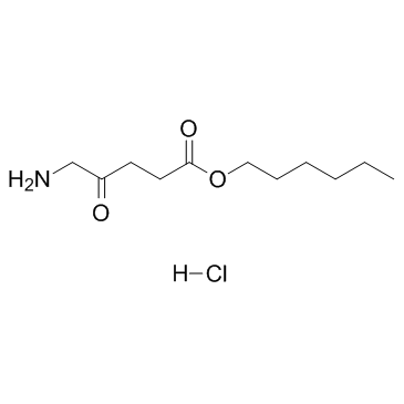 Hexaminolevulinate hydrochloride (Hexyl 5-aminolevulinate hydrochloride) Chemische Struktur