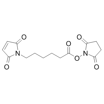 6-Maleimidohexanoic acid N-hydroxysuccinimide ester (EMCS) 化学構造