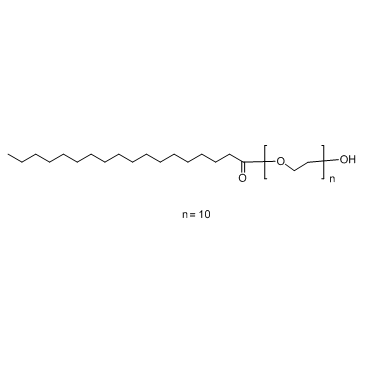 Polyoxyethylene stearate (POES) Chemische Struktur