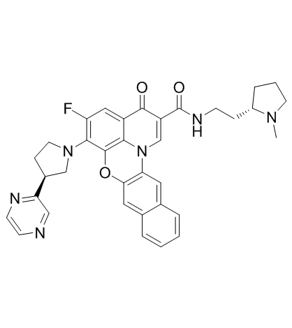 Quarfloxin (CX 3543) التركيب الكيميائي