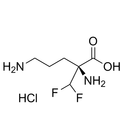 L-Eflornithine monohydrochloride (L-DFMO (monohydrochloride)) Chemical Structure