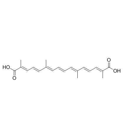 Transcrocetin (trans-Crocetin)  Chemical Structure