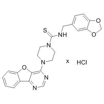 Amuvatinib hydrochloride (MP470 hydrochloride)  Chemical Structure
