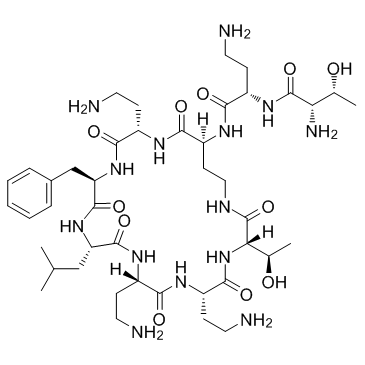 Polymyxin B nonapeptide 化学構造