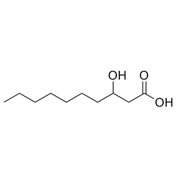 3-Hydroxycapric acid 化学構造