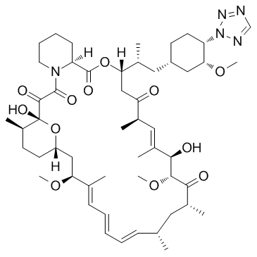42-(2-Tetrazolyl)rapamycin التركيب الكيميائي