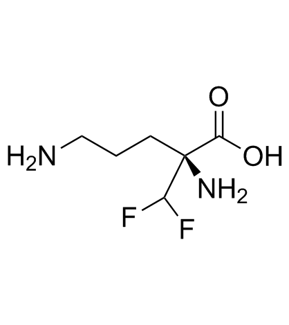 L-Eflornithine (L-DFMO) 化学構造