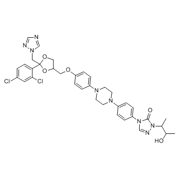 Hydroxy Itraconazole التركيب الكيميائي