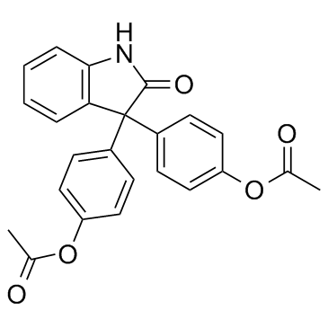 Oxyphenisatin acetate Chemische Struktur