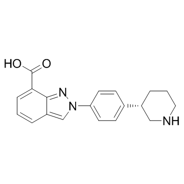 Niraparib metabolite M1 (Niraparib carboxylic acid metabolite M1) Chemical Structure