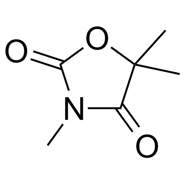 Trimethadione (3,5,5,-Trimethyloxazolidine-2,4-dione)  Chemical Structure