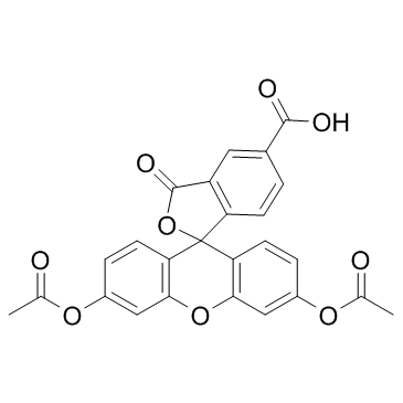5-CFDA (5-Carboxyfluorescein diacetate) Chemische Struktur