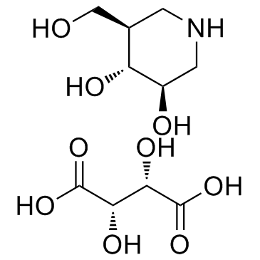 Afegostat D-Tartrate (D-Isofagomine (D-Tartrate)) 化学構造