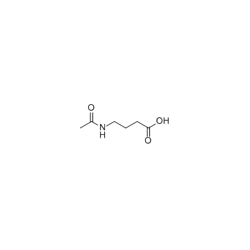 4-Acetamidobutanoic acid (N-acetyl GABA) التركيب الكيميائي