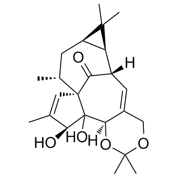 Ingenol-5,20-acetonide Chemische Struktur