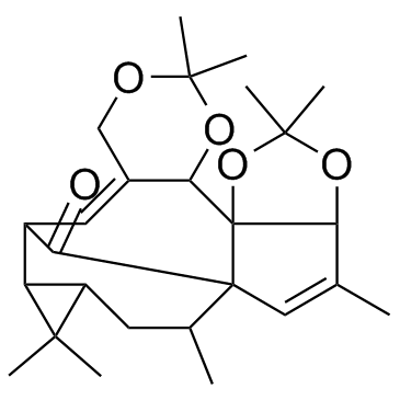 Ingenol-3,4,5,20-diacetonide Chemische Struktur