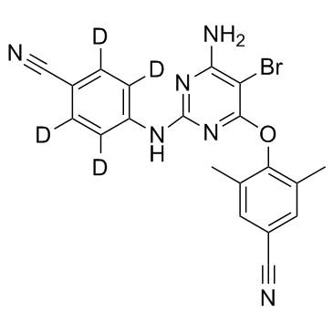 Etravirine D4 (TMC-125 D4)  Chemical Structure