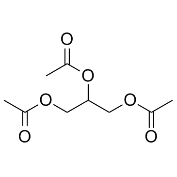 Triacetin (Glyceryl triacetate)  Chemical Structure