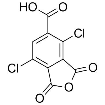 3,6-Dichlorotrimellitic anhydride 化学構造