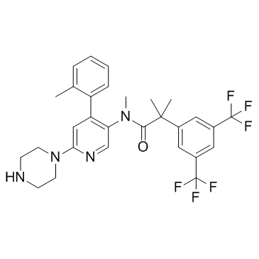 Netupitant metabolite N-desmethyl Netupitant (N-desmethyl Netupitant) التركيب الكيميائي
